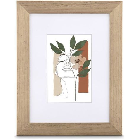 Cadre photo en bois "Albero", taupe, 20 x 30 cm