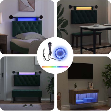 vidaXL Striscia LED con strisce LED Nero 180 cm SMD5050 (1/5)