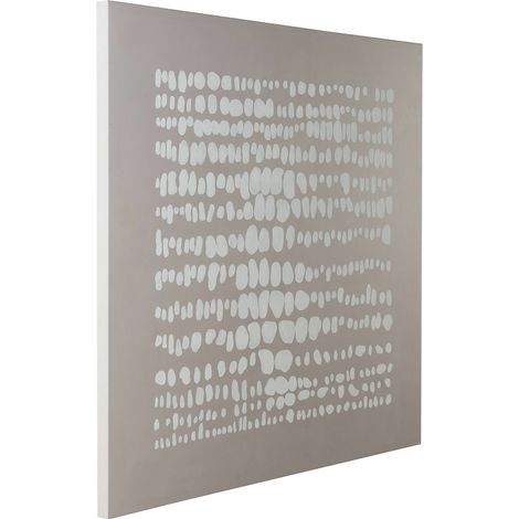Toile abstraite gris et blanc - gris et blanc (1/3)