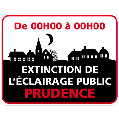 Panneau EXTINCTION DE L'ECLAIRAGE PUBLIC (EP004)