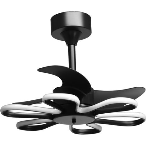 Ventilador dc enebro negro, 3 aspas, 30w+30w led 300040006000k, al.41xd.53cm (1/3)
