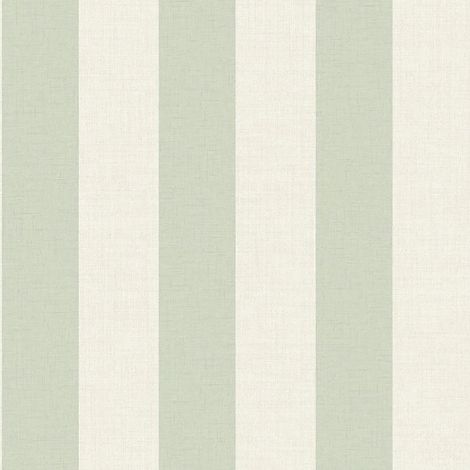 Grandeco Maison Sage Green Striped Wallpaper Textured Stylish Paste The Wall