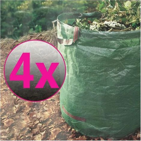 royaluxe - Sac à déchets de jardin en PE robuste de 1 litre, réutilisable, pliable, hermétique et transportable Extérieur (1/2)