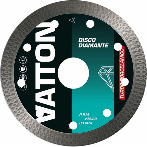 Disco diamante turbo porcelánico vatton 115mm