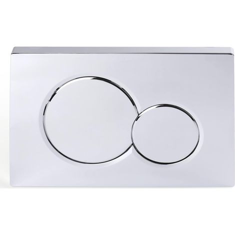 Plaque de commande à double chasse pour réservoirs encastrés, chromée polie, compatible avec la série Sigma01 115.770.21.5 Compatible avec la série de WC suspendus Sigma01, finition argent brillant é (1/5)