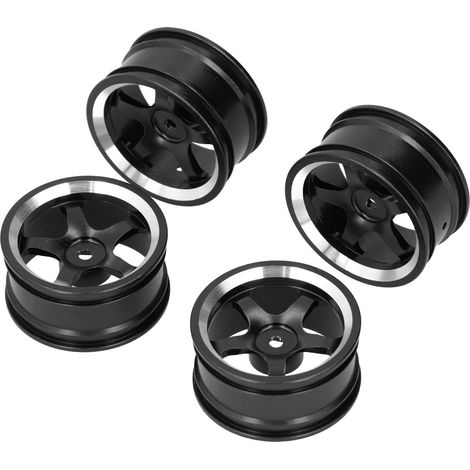 Stück RC-Aluminium-Felgennaben für MN86 1/12 RC-Crawler-Upgrade-Zubehör, Schwarz (1/5)