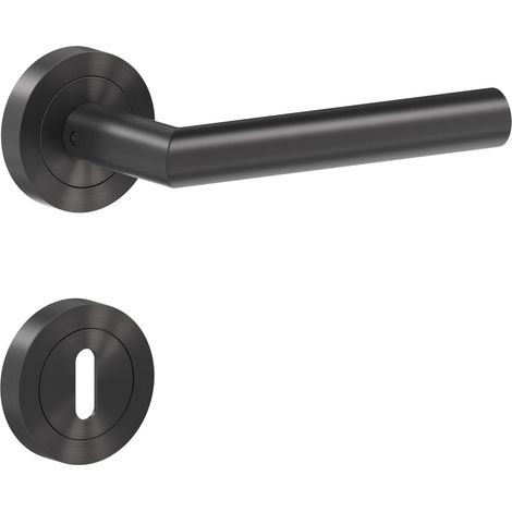 KARCHER DESIGN Drückergarnitur ER28 BB0 89 - Rhodos, Buntbart, Edelstahl (1/3)