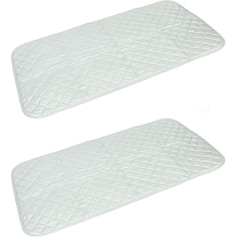 Lot de 2 tapis de repassage magnétiques résistants à la chaleur, couverture de repassage portable, housse de rechange pour lave-linge et sèche-linge (1/5)