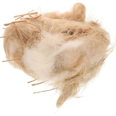 Nistmaterial, Vogelnestzubehör, 2er-Pack trockenes Jute-Nistmaterial, einfach zu verwenden, Winter-Vogelnestbau (1/5)