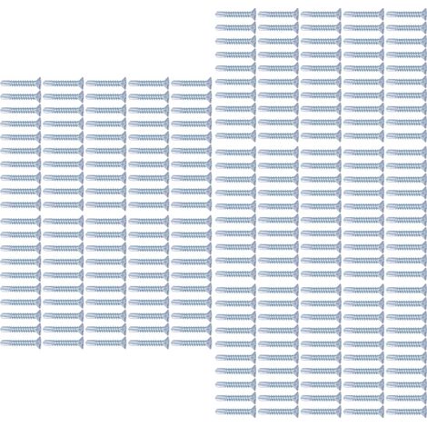 250 vis autoperceuses en acier au carbone zingué pour la fixation de tôles, tête fraisée cruciforme M4,2 x 25 (1/5)
