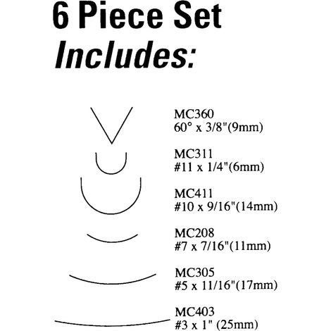 Ensemble de gouges à sculpter professionnelles FLEXCUT MC150