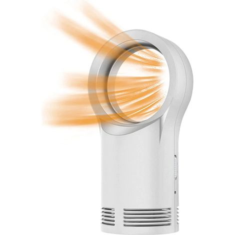 Chauffage soufflant de salle de bain, 1 niveau de puissance, avec protection anti-basculement et protection contre la surchauffe, pour pièces jusqu'à 20 m², blanc
