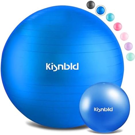 Ballon D Exercice - Ballon De Stabilite Anti Eclatement En PVC Epais - Pour Yoga Pilates Grossesse Et Bureau - 22 Pouces 26 Pouces 30 Pouces 34 Pouces