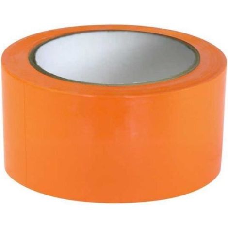 Ruban adhésif de chantier - X2 - PVC orange - 33 m x 50 mm - Multi usage - Masquage et réparation (1/4)