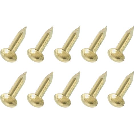50Pcs Petits Clous De Quincaillerie 2.8 x 15mm Or (1/5)