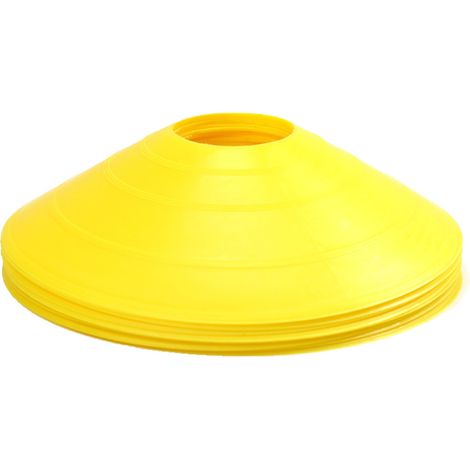 Cône De Terrain - Polyéthylène - 19 cm x 5 cm - Pour Entraînement Football Et Agilité - Lot De 10 (1/5)