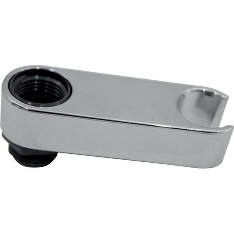 Somatherm – Support de douchette pour départ flexible – Matériau ABS – Finition chromée – Installation sur départ 1/2'' (15x21) (1/4)