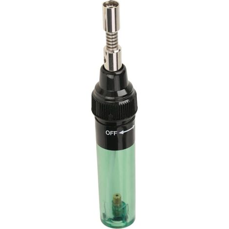 Gas soldering iron, cordless butane gas torch, soldering iron, welding pen, tool 1300 (Green) MUMU (1/4)