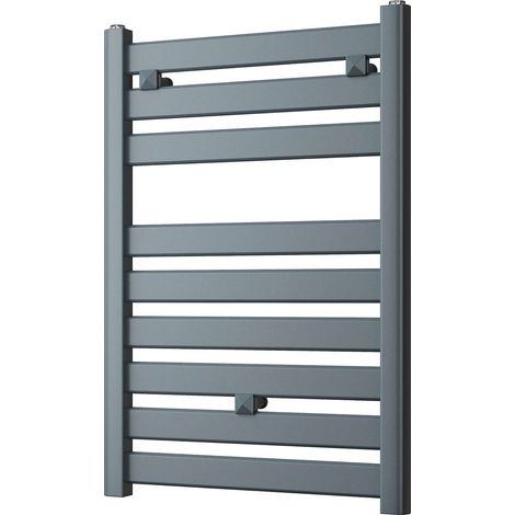 Capri - Anthracite Towel Radiator - H719mm x W500mm - Straight (1/3)