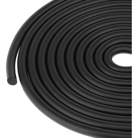 10mm x 5m Black EPDM Rubber Foam Round Seal Filling Profile For Gaps Filling (1/5)