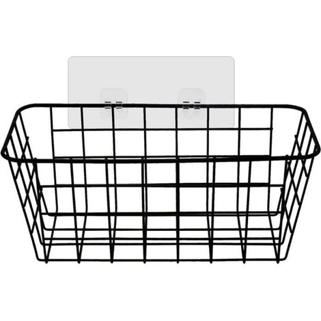 Panier De Douche - Support De Rangement Murale Sans Perçage En Métal 28x12x12cm Pour Shampooing (1/5)