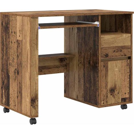 Maison Exclusive - Tisch mit Rädern Mit Rad Altholz 91 x 50 x 77