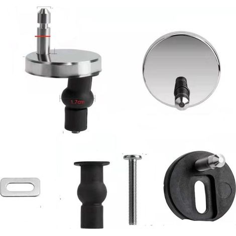 Lot de 2 fixation abattant wc universels pour abattant de WC (1/3)