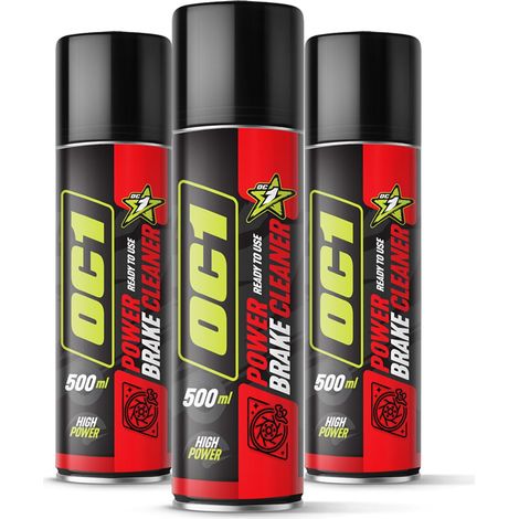 LIMPIADOR DE FRENOS OC1 POWER, JUEGO DE 3 UNIDADES