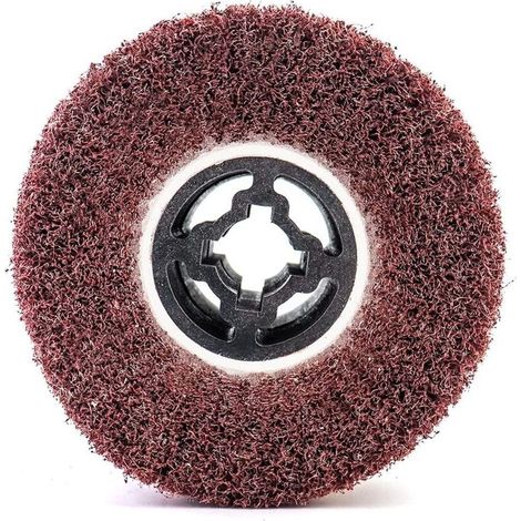 Brosse Abrasive Brosse en Fibre Synthétique pour Rénovateur Extérieur, Ø120x100x19mm, Grain 80 (1/3)