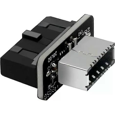 USB 30 Typ-E Buchse auf 19-poligen Stecker Adapter für interne Motherboard-Verbindung - Vertikaler Header-Splitter für Typ C-JXLGV (1/4)