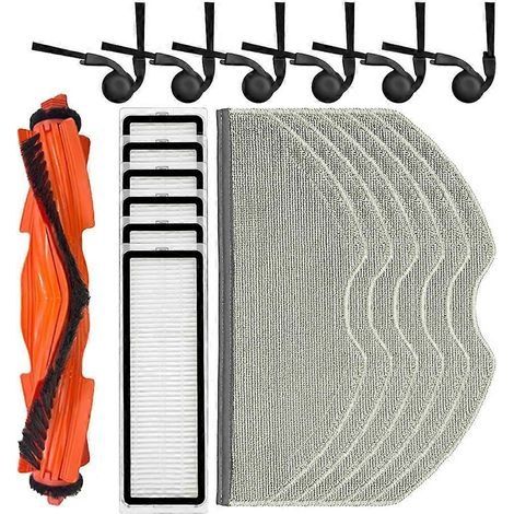 Accessoires pour aspirateur robot Xiaomi S40 / OV81 : brosse latérale principale, filtre HEPA, chiffon de nettoyage et pièces de rechange (1/5)