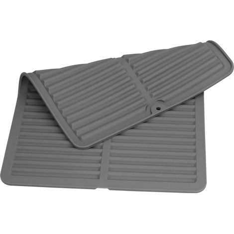 Tapis égouttoir à vaisselle multi-usages en silicone pour la cuisine et le plan de travail (1/5)