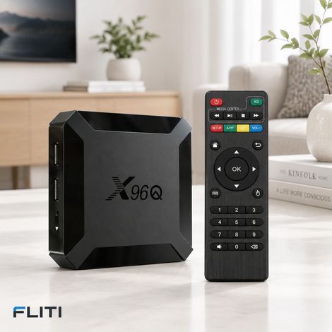 FLITI Boîtier IPTV TV Box X96Q 4K 60fps WiFi 2.4GHz Quad Core H313 1Go 8Go Lecteur Multimédia (1/5)