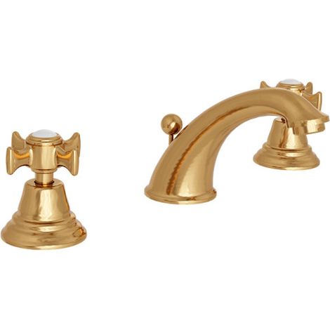 Mélangeur Lavabo 3 Trous Bec Coulé Chambord Doré Pvd - CRISTINA ONDYNA CH11356P