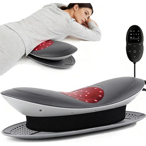 Appareil de massage lombaire électrique, appareil de traction lombaire appareil de massage du dos, appareil de massage infrarouge, massage vibrant et coussin d'air (1/5)