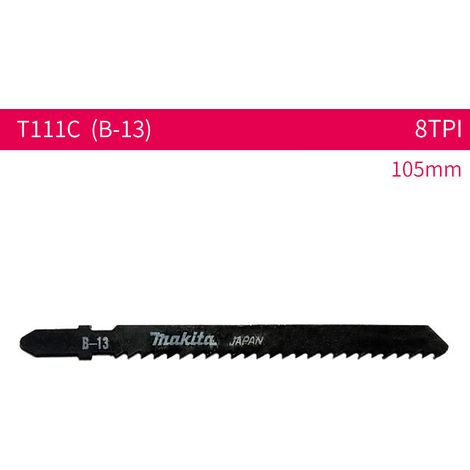 EASYCOMFORT MAKITA B-13 Lame de scie à guichet Lame de scie courbe pour métal/bois/plaque 105MM 8TPI (1/5)