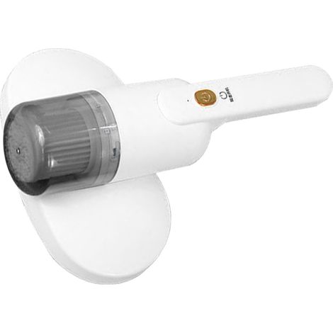 Aspirateur de matelas portable double action anti-acariens avec filtre UV pour la chambre à coucher, blanc (1/5)