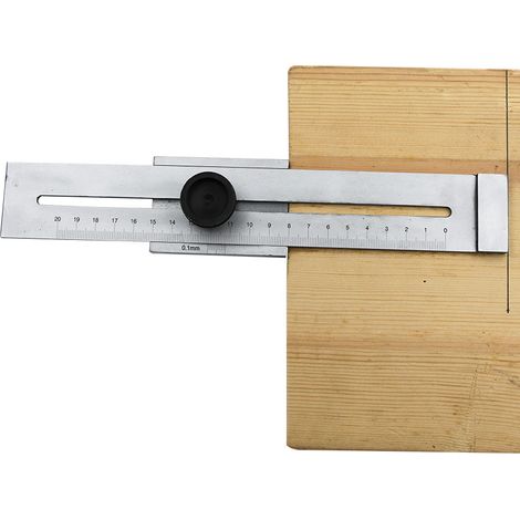200mm Parallel Marking Ruler Carbon Steel Length Measuring Tool