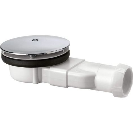 726213002 Bonde de Douche Extra-Plate Dôme ABS, blanc (1/4)