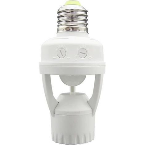 Douille détecteur de mouvement E27 automatique LED compatible