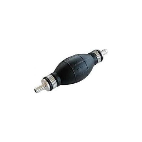 Pompa di aspirazione carburante manuale, bulbo in gomma, valvola 8 mm Argento