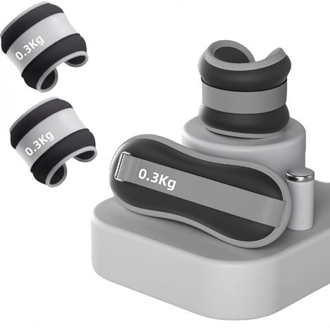 Lot de 2 poids de poignet pour chevilles et poignets - Poids pour pieds et pilates - Poids pour poignets et poignets (1/5)