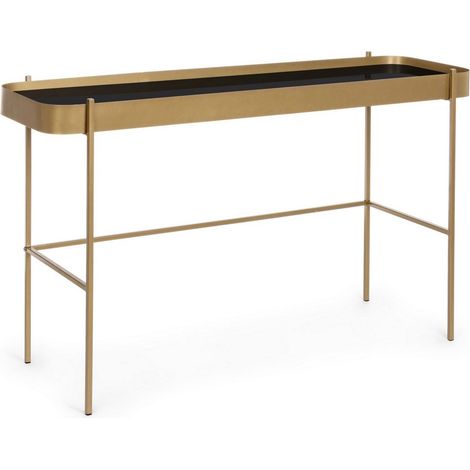 Consolle in Vetro Oro Moderna da Interno 120x43 - ANTONIO (1/5)