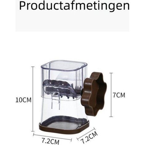 1 article - Moulin à noix - Broyeur à noix et chocolat, moulin à noix et cacahuètes, manuel - broyeur, moulin à fruits secs - Femeo (1/5)