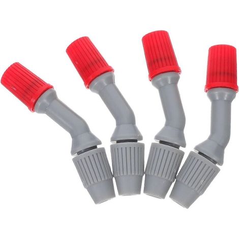 Sprayer Nozzle Tips 4Pcs Compatible for Garden Hose and Agricultural Use in Grey Constructed with Durable Abs for Efficient Water Distribution (1/5)