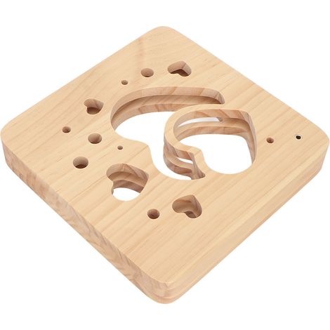 Lampe LED 3D en bois, style Saint-Valentin, forme de cœur ajouré, bois de pin, alimentation USB, veilleuse décorative sculptée (1/5)