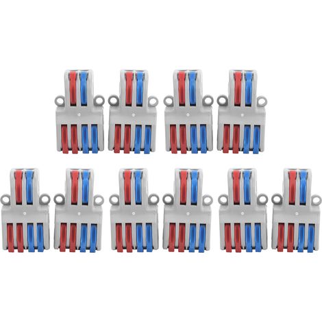 Connecteurs de fil compacts, 10 pièces, bornier à écrou de levier, équipement de connexion rapide SPL SPL-42 (1/5)