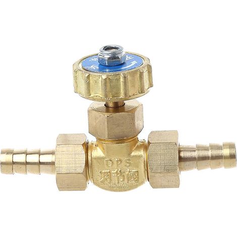Aiguille coudée en laiton pour vanne 8 mm, réglage de gaz propane/butane, embouts cannelés 1 MP (1/5)