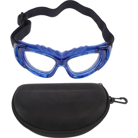 Lunettes de protection sport pour basketball football golf - Modèle bleu unisexe (1/5)