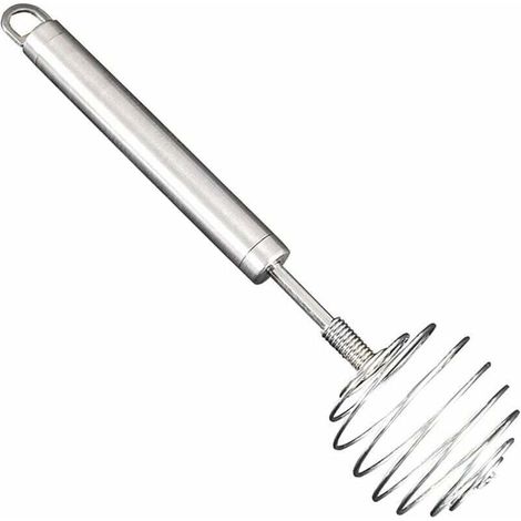 Frusta manuale in acciaio inox per uova e panna, frusta a molla per pasticceria, utensile da cucina per uso domestico (1/4)